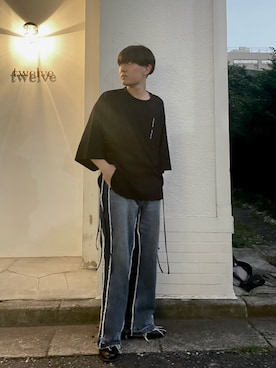 「LiNoH（リノー）のアイテム（ブーツ）」を使った、Gentaさん（メンズ・170cm）の秋コーディネート