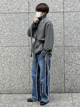「LiNoH（リノー）のアイテム（ブーツ）」を使った、Gentaさん（メンズ・170cm）の冬コーディネート