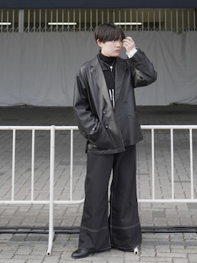 「SOSHIOTSUKI（ソウシオオツキ）のアイテム（その他アウター）」を使った、Gentaさん（メンズ・170cm）の冬コーディネート