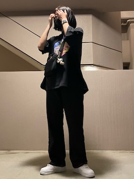 「NIKE（ナイキ）のナイキ エア フォース 1 ピクセル ウィメンズシューズ / 厚底スニーカー / Nike Air Force 1 Pixel Women's Shoe（スニーカー、ホワイト系）」を使った、ﾜさん（レディース）の春コーディネート