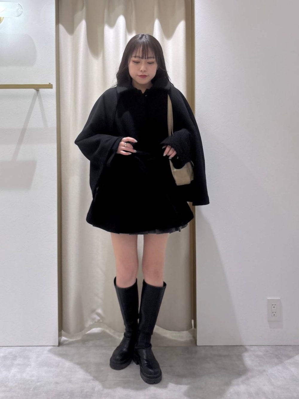 Heather ヘザー　マルチWAYケープミドルコート　 ポンチョ　ヘリンボーン 楽天市場】【SALE／40%OFF】マルチWAYケープミドルコート