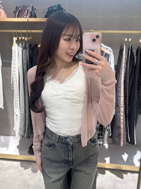 「Heather（ヘザー）のアイテム（トップス）」を使った、ちなさん（レディース・159cm）の春コーディネート