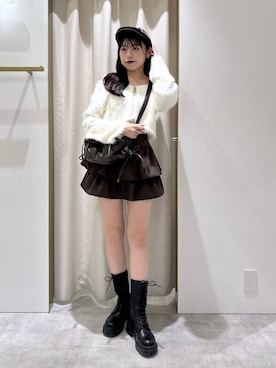 「アイテム（アンサンブル）」を使った、ちなさん（レディース・159cm）の秋コーディネート