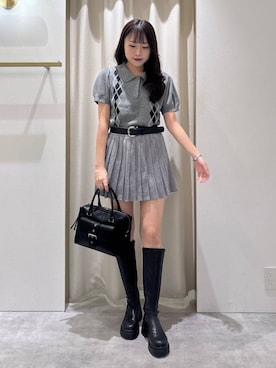 「Heather（ヘザー）のアイテム」を使った、ちなさん（レディース・159cm）の秋コーディネート