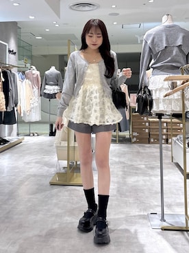 「Heather（ヘザー）のアイテム」を使った、ちなさん（レディース・159cm）の春コーディネート