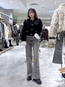 「Heather（ヘザー）のアイテム」を使った、ちなさん（レディース・159cm）の冬コーディネート