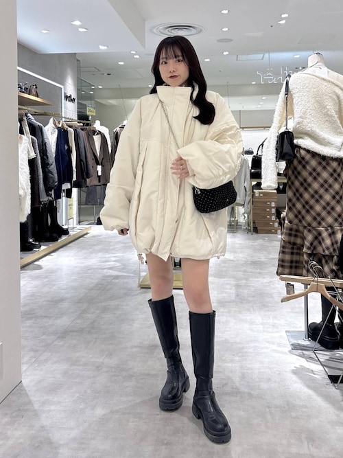 スタンドギャザーミドルブルゾン 593654（ブルゾン）｜Heather（ヘザー