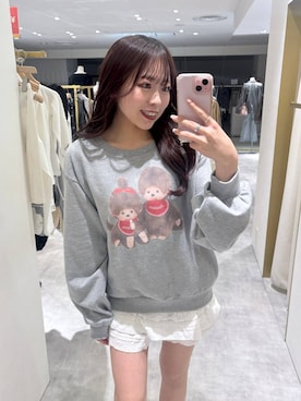 「Heather（ヘザー）のアイテム（トップス）」を使った、ちなさん（レディース・159cm）の春コーディネート