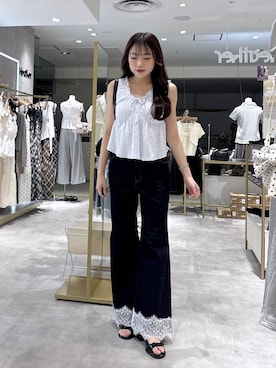 「Heather（ヘザー）のアイテム」を使った、ちなさん（レディース・159cm）の夏コーディネート