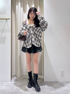「オーバーサイズ」｜ちなさん（レディース・159cm）の秋コーディネート