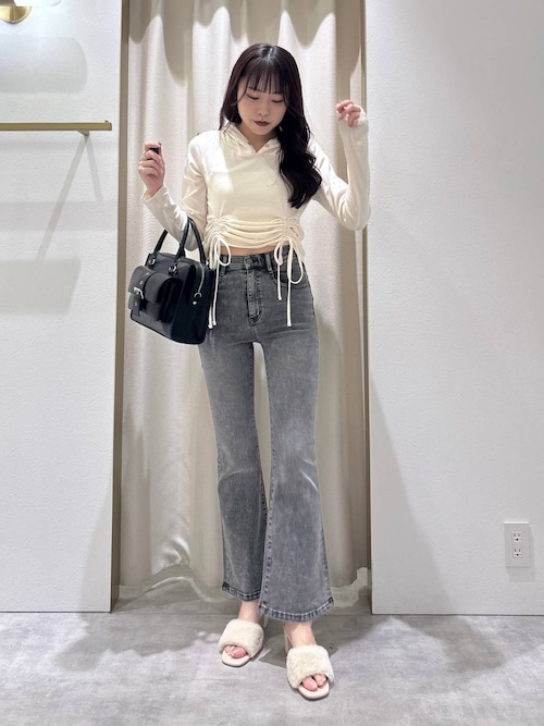 【美品✨ビブパンツ✨レディース L】ESTIVO ナイロン デニム パンツ 美品✨ビブパンツ✨レディース L】ESTIVO ナイロン デニム