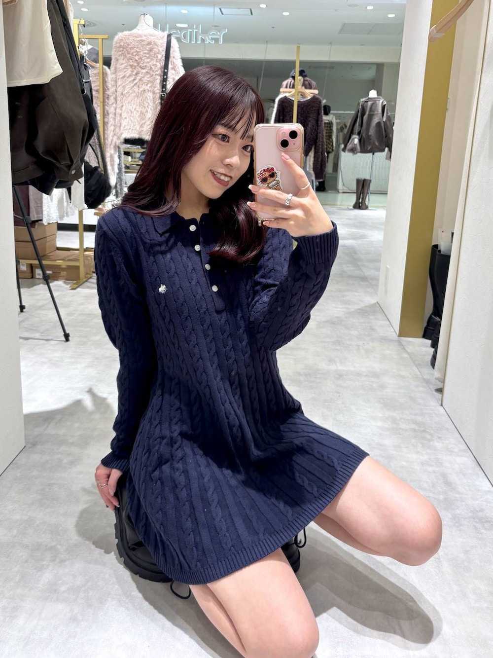 POLO BCS(ポロ・ビーシーエス)】ケーブルワンピース 148971を使った