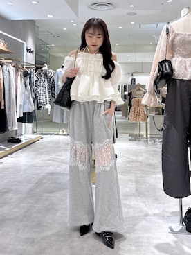 「Heather（ヘザー）のアイテム（バッグ）」を使った、ちなさん（レディース・159cm）の春コーディネート