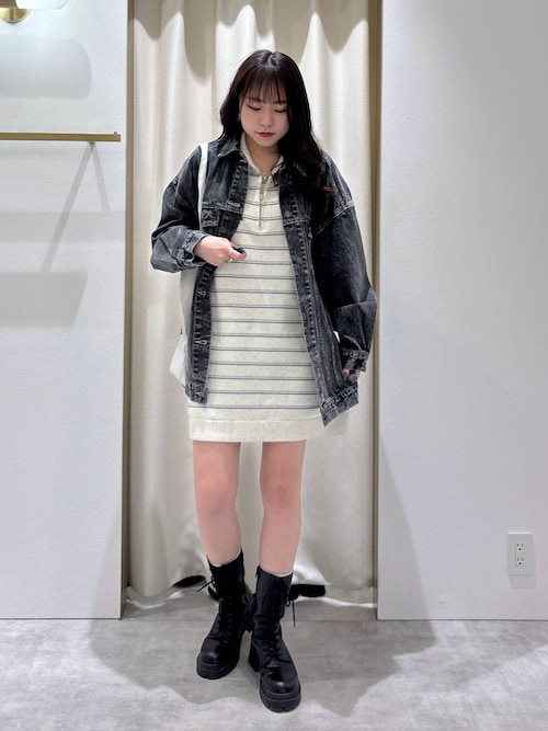 セール】ラガーZIPニットミニワンピース 322848（ワンピース