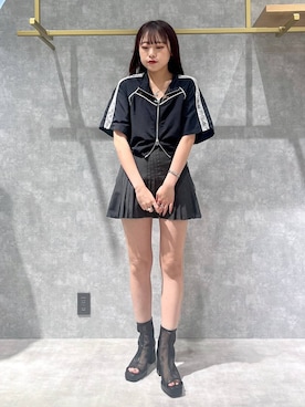 「アイテム（ブルゾン）」を使った、ちなさん（レディース・159cm・20代）の夏コーディネート