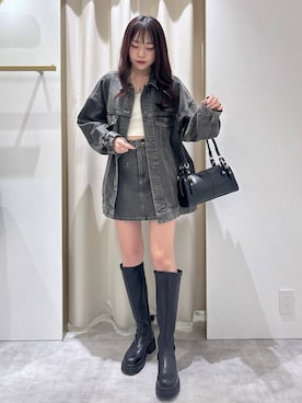 「Heather（ヘザー）のアイテム」を使った、ちなさん（レディース・159cm）の秋コーディネート