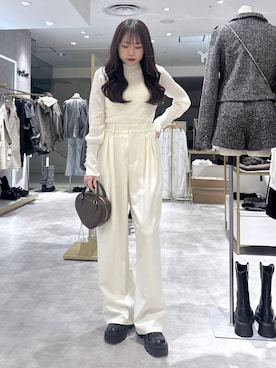 「Heather（ヘザー）のアイテム（トップス）」を使った、ちなさん（レディース・159cm）の春コーディネート