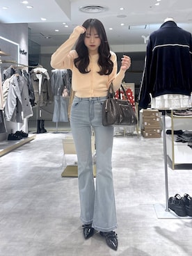 「Heather（ヘザー）のアイテム（バッグ）」を使った、ちなさん（レディース・159cm）の春コーディネート