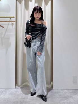 「Heather（ヘザー）のアイテム（Tシャツ/カットソー）」を使った、ちなさん（レディース・159cm）の夏コーディネート