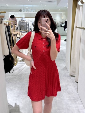「着痩せ」｜「アイテム（ブーツ）」を使った、ちなさん（レディース・159cm）の春コーディネート