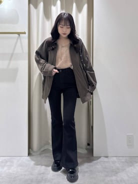 「アイテム（ドレスシューズ）」を使った、ちなさん（レディース・159cm）の秋コーディネート