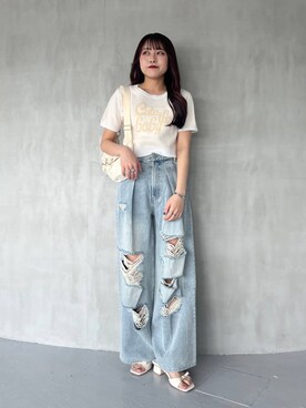 ちなさん(レディース・159cm)の夏コーディネート