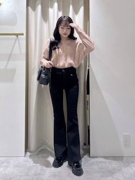 「Heather（ヘザー）のアイテム（ニット/セーター）」を使った、ちなさん（レディース・159cm）の秋コーディネート