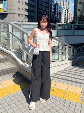 ちなさん（レディース・159cm）の夏コーディネート