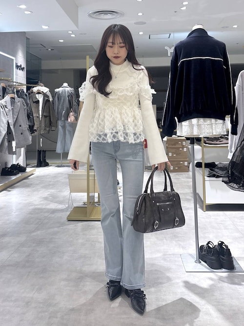 【脚長×美脚を叶える、Heatherの新定番】ISKOフレアデニムパンツ　575793