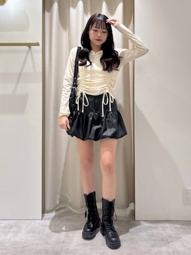 「Heather（ヘザー）のアイテム（Tシャツ/カットソー）」を使った、ちなさん（レディース・159cm）の夏コーディネート