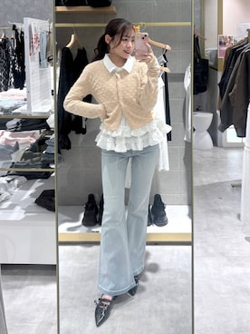 「アイテム（アンサンブル）」を使った、ちなさん（レディース・159cm）の春コーディネート