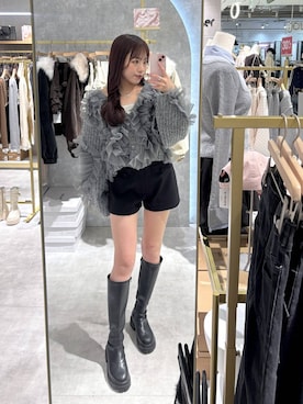 「Heather（ヘザー）のアイテム（パンツ）」を使った、ちなさん（レディース・159cm）の秋コーディネート