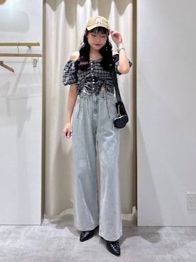 「Heather（ヘザー）のアイテム」を使った、ちなさん（レディース・159cm）の夏コーディネート
