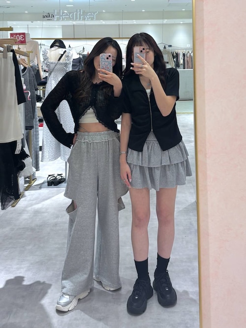 未使用peu pres いちごボーダー　ギャザースカート peu pres（プープレ）の「いちごボーダー ギャザースカート