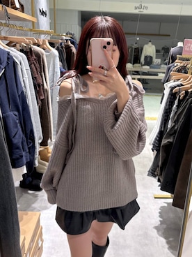 「Heather（ヘザー）のアイテム（ニット/セーター）」を使った、ちなさん（レディース・159cm）の秋コーディネート