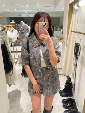 「アイテム（ブルゾン）」を使った、ちなさん（レディース・159cm・20代）の夏コーディネート