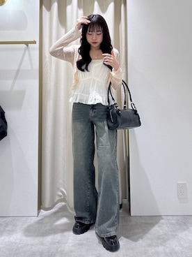 「アイテム（ドレスシューズ）」を使った、ちなさん（レディース・159cm）の秋コーディネート
