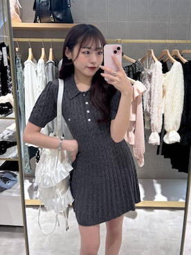 「Heather（ヘザー）のアイテム」を使った、ちなさん（レディース・159cm）の春コーディネート