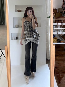 ちなさん(レディース・159cm)の夏コーディネート