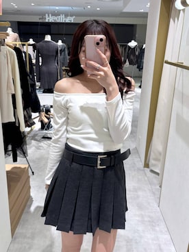 「Heather（ヘザー）のアイテム（Tシャツ/カットソー）」を使った、ちなさん（レディース・159cm）の秋コーディネート