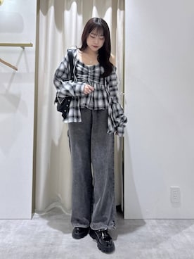 「キャミソール」｜ちなさん（レディース・159cm）の秋コーディネート