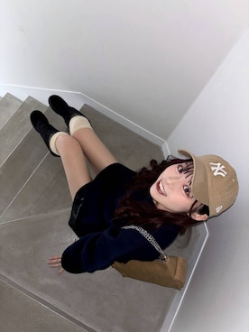 「Heather（ヘザー）の【累計10万本】楽ちんなのに美脚！秋冬No.1ブーツ　インヒールストレッチロングブーツ　571563（ブーツ）」を使った、ちなさん（レディース・159cm）の秋コーディネート