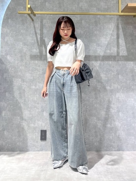「アイテム（パンプス）」を使った、ちなさん（レディース・159cm）の秋コーディネート