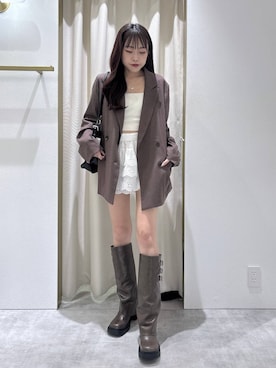 「Heather（ヘザー）のアイテム」を使った、ちなさん（レディース・159cm）の秋コーディネート
