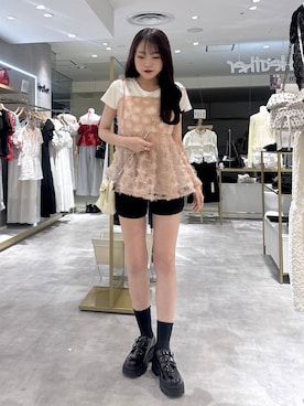 ちなさん（レディース・159cm）の夏コーディネート
