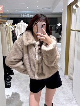 「アイテム（その他アウター）」を使った、ちなさん（レディース・159cm・20代）の冬コーディネート