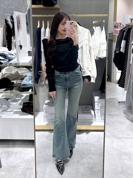 「Heather（ヘザー）のアイテム（バッグ）」を使った、ちなさん（レディース・159cm）の春コーディネート