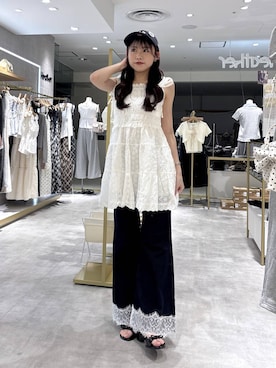 ちなさん（レディース・159cm）の夏コーディネート