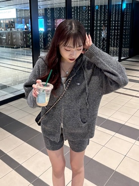 「Heather（ヘザー）のアイテム（ニット/セーター）」を使った、ちなさん（レディース・159cm）の秋コーディネート