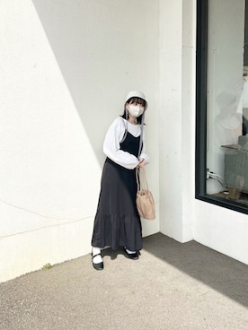 「idem（イデム）のアイテム（帽子）」を使った、ま ろ んさん（レディース・157cm）の春コーディネート